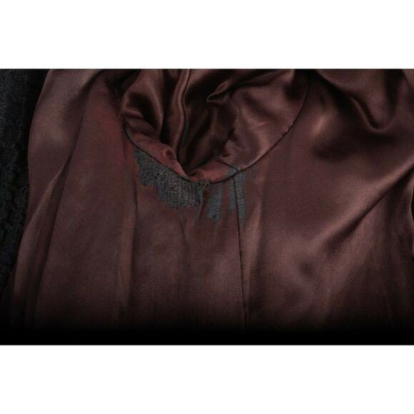 Vintage 40s 50 Tissus Hurel Paris French Coat Gray - Picture 5 of 12